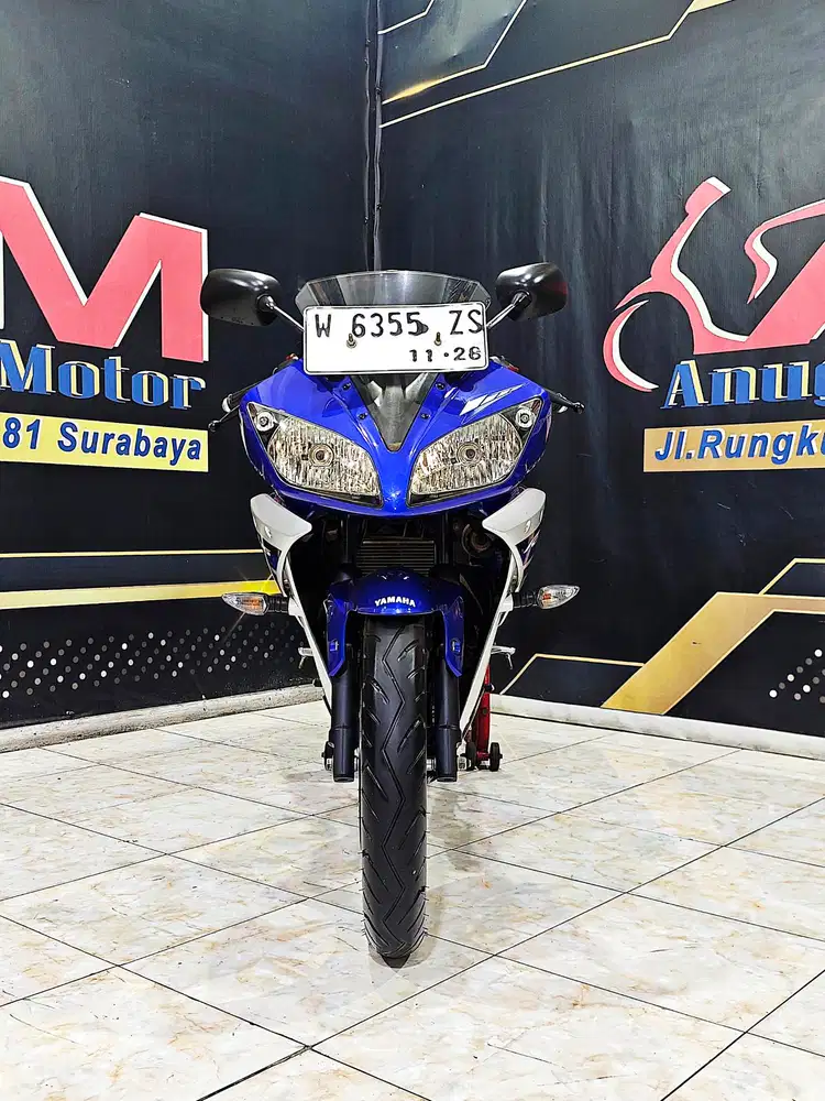 R15 V2 racing blue km.10rb asli motor simpanan.Anugerah motor rungkut
