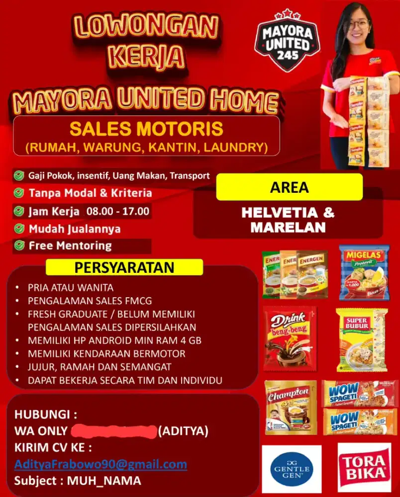 DIBUTUHKAN SALES MOTORIS