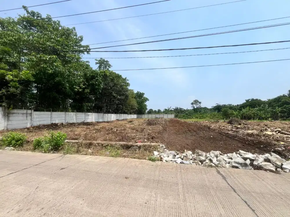 Kavling Murah Pinggir Jalan 1 Juta-an/m Dekat Stasiun Jatake