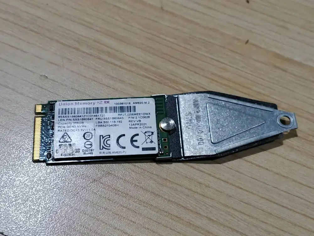 SSD Union Nvme M.2 PCIe 256 GB