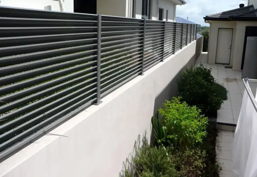 pagar minimalis modern,bahan besi hollo galvanis berkualitas