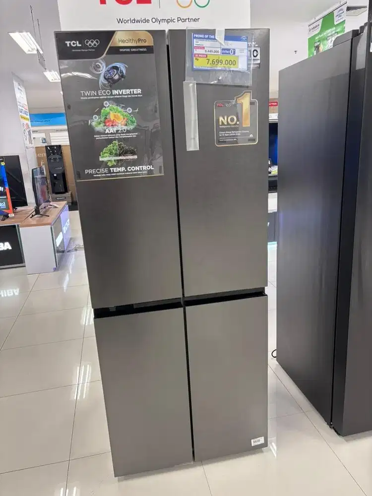 TCL SBS 4pintu silver