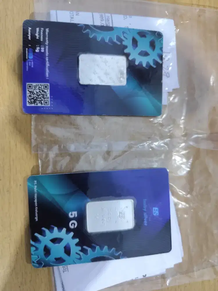 Perak batangan baby silver @5gr 320rb Promo minimal 3 biji