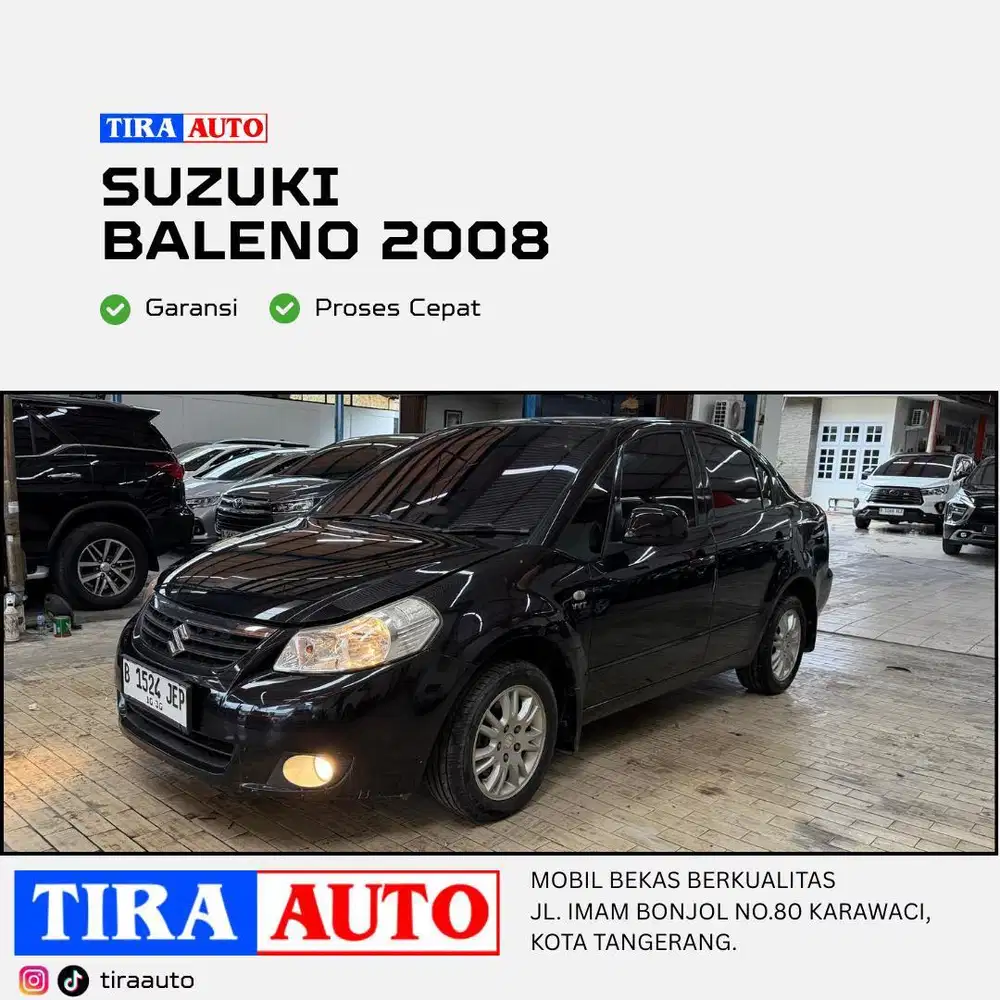 Antik kilometer 77 ribu Suzuki Neo Baleno Manual 2008 hitam Sedan HB