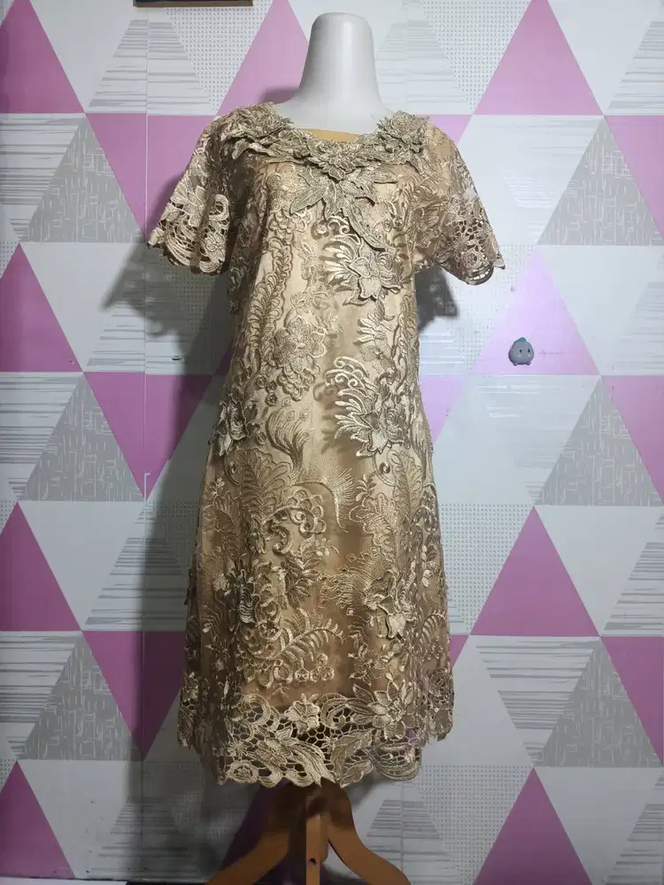 Dress kebaya coklat