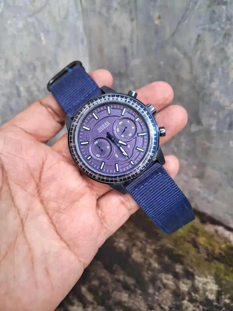 GUESS WATCH W0867G2 BLUE DIAL CHRONOGRAPH