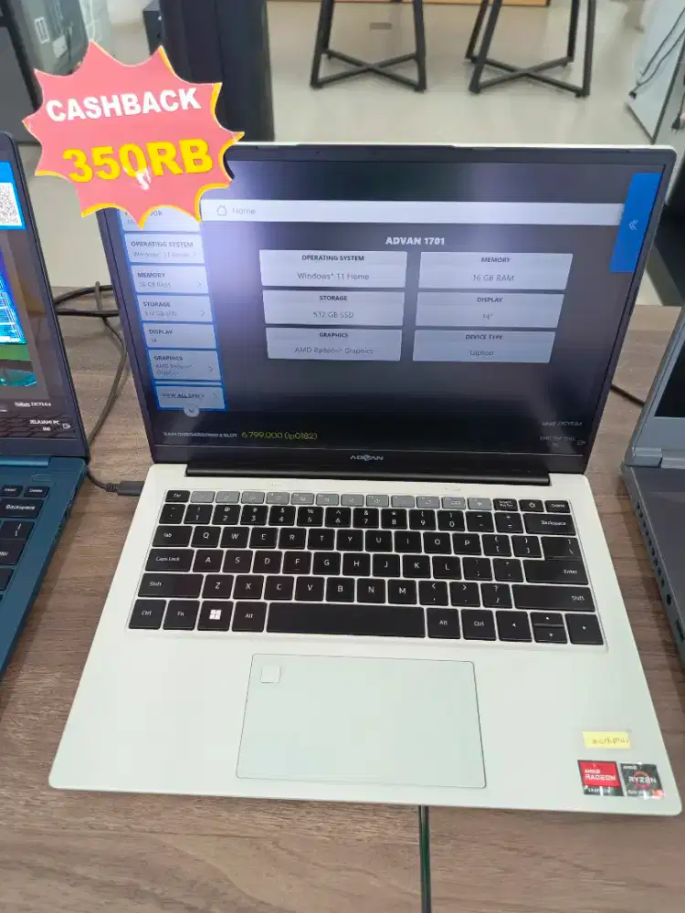Kredit laptop Advan ryzen 5 1701