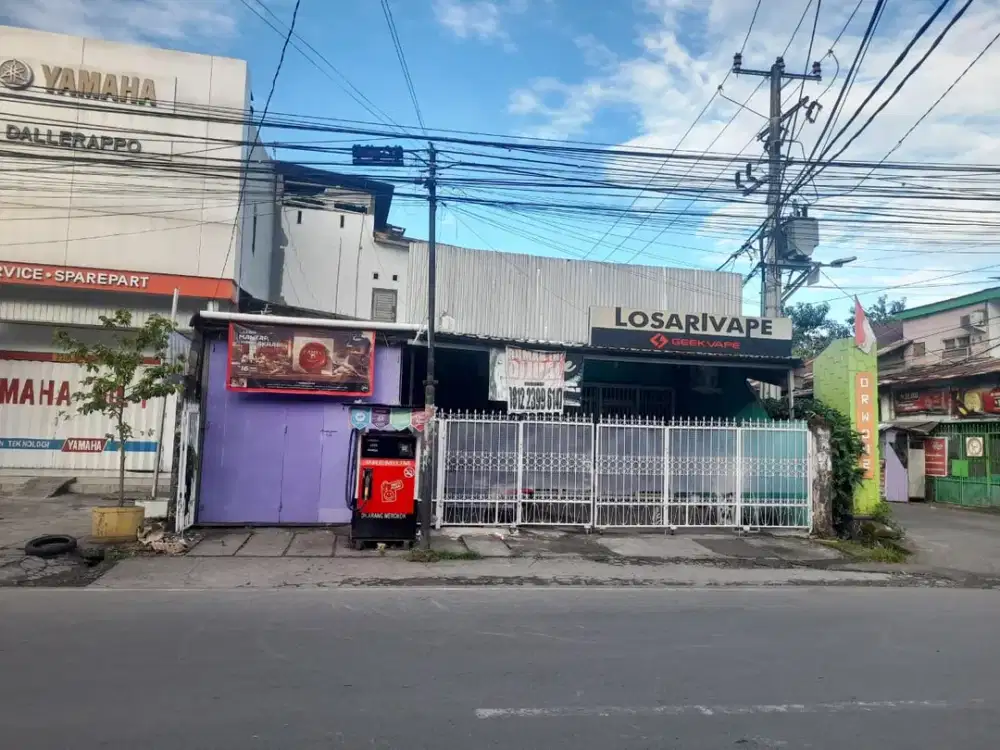 Dijual Rumah 2 Lantai + Tempat Usaha di Jl. Rappocini Raya - Makassar