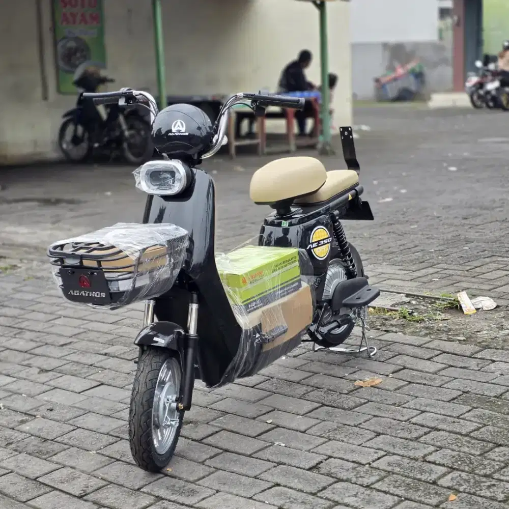 SEPEDA LISTRIK AGATHOS AE 350 GR SISA SATU UNIT DISKON LANGSUNG 500RB