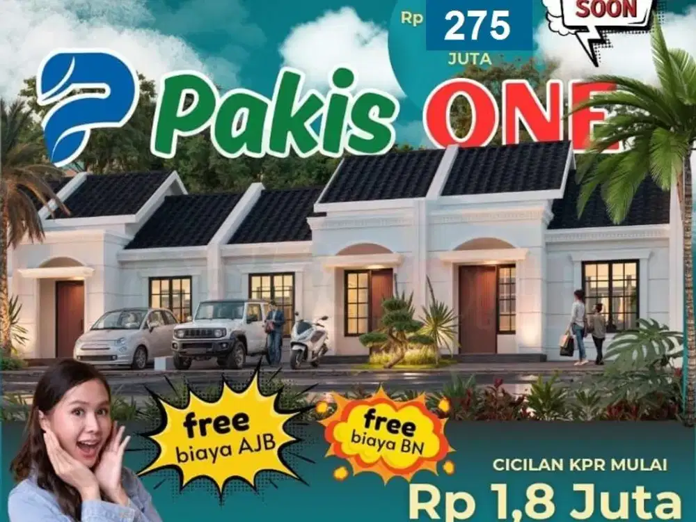Promo Perumahan Pakis one Pakiskembar Pakis bs KPR dkt Bakso kraton