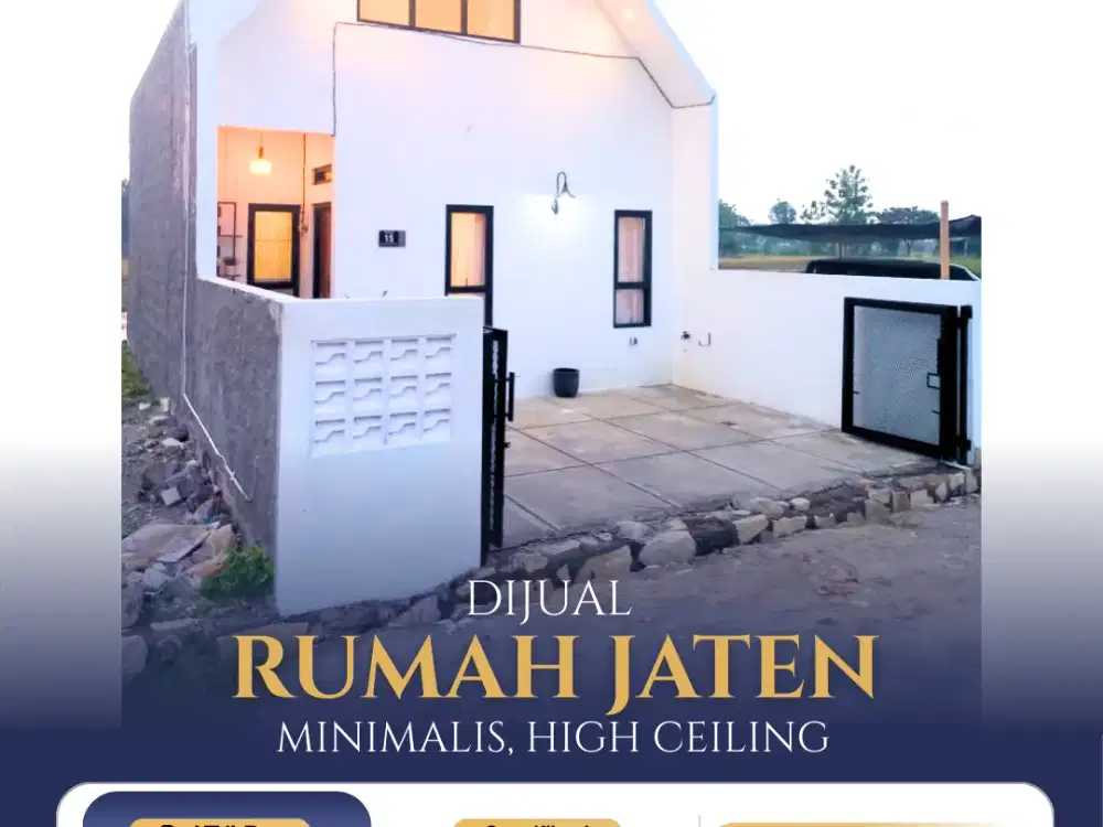 Rumah Minimalis Modern Area Jaten, Karanganyar