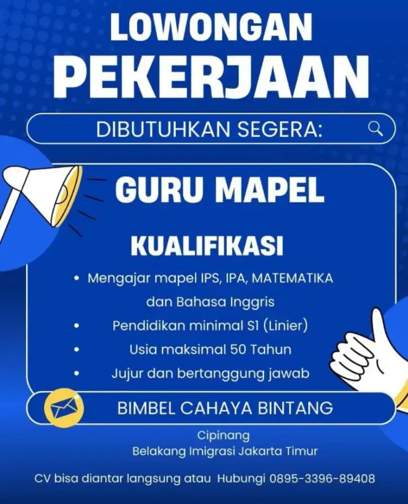 Loker Guru Kursus