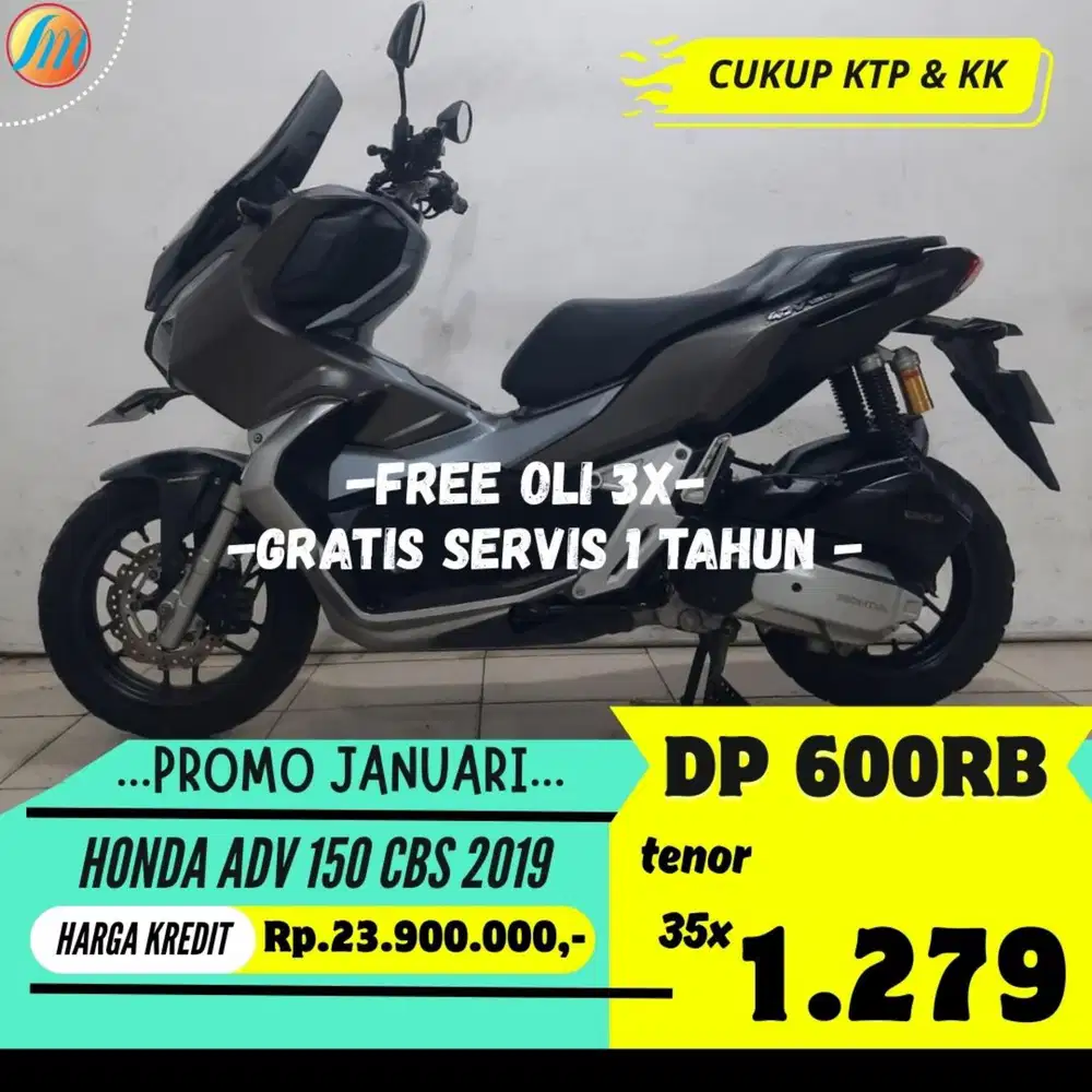 DP 600RIBU HONDA ADV 150 CBS 2019 ANGSURAN TERJANGKAU BERGARANSI