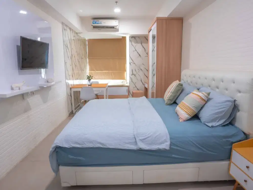 Disewakan Cepat Apartemen Skandinavia Tipe Studio Fully Furnished 15min Bandara Soekarno Hatta Tangerang