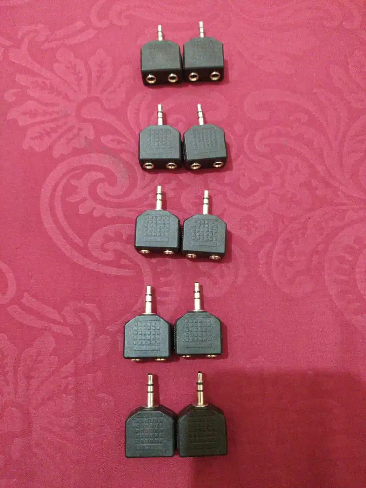 Aux Splitter Converter Double Stereo Audio Jack Port Dual