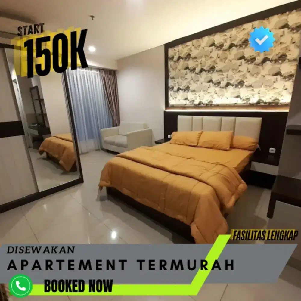 Sewa apartemen Green Pramuka Jakarta Pusat Harian/Transit Termurah