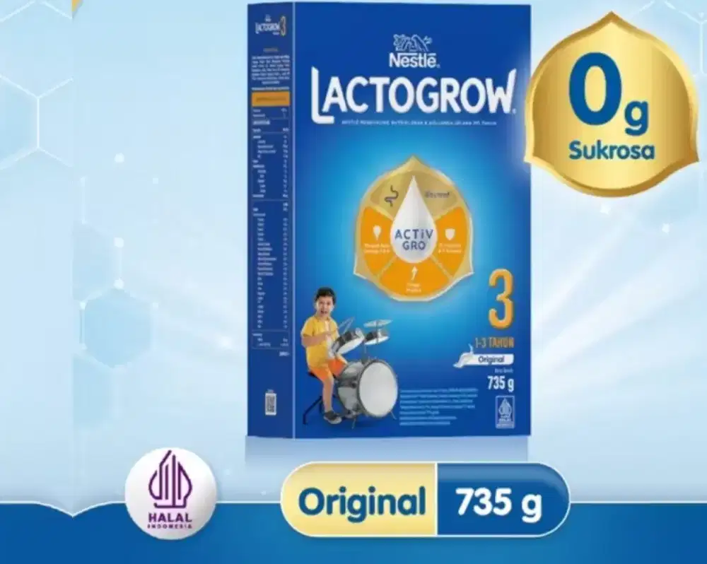 SUSU ANAK LACTOGROW 1+ ORIGINAL 735 gr 735gr