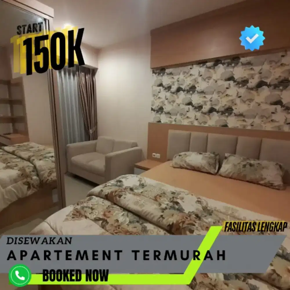 Sewa apartemen Jakarta Pusat Green Pramuka Harian/Transit termurah