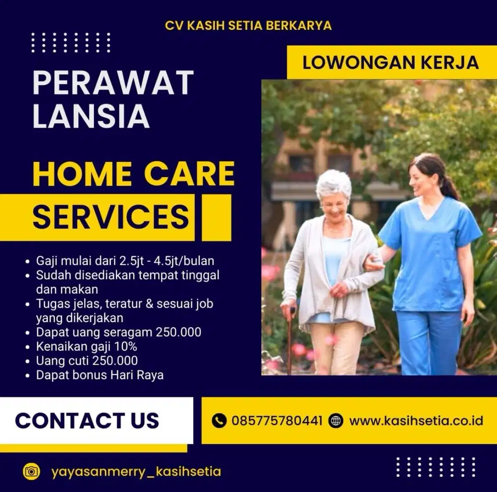 Penyedia jasa perawat lansia dan balita (caregiver)