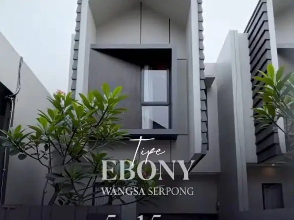 Rumah 2 lantai sangat strategis di serpong dkt tol BSD & Stasiun KRL Keamanan 24 jam