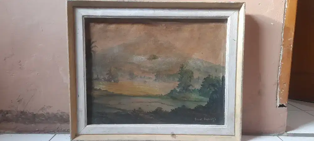 Lukisan kanvas jadul