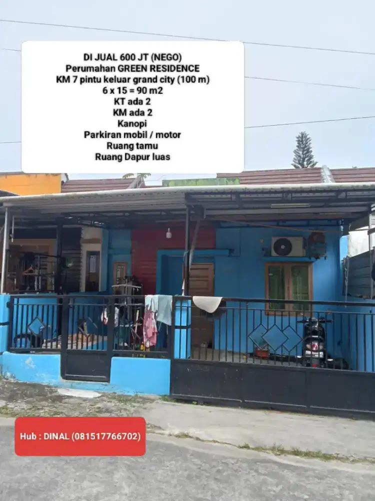 Rumah SHM dijual akses jalan kilometer Balikpapan