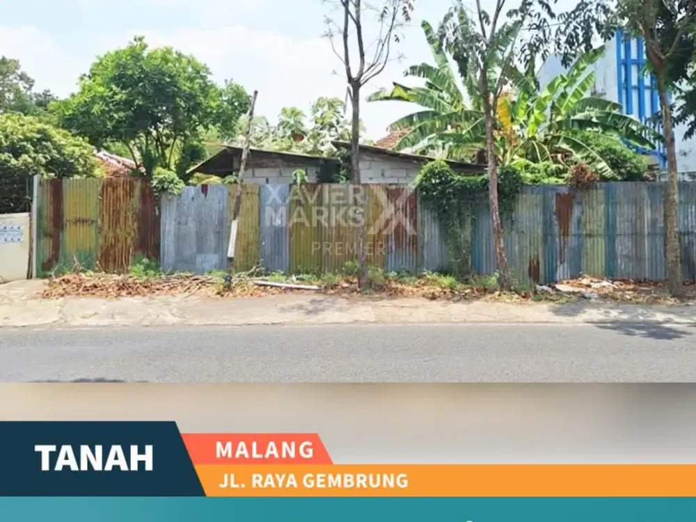 Dijual Tanah Strategis Nol Jalan Gembrung Tunjungtirto Malang