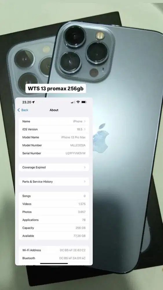 BU IP 13 PROMAX 256gb