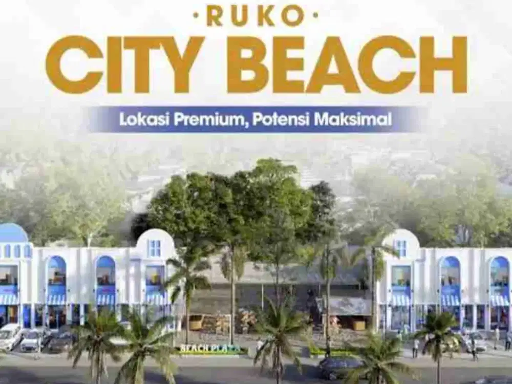Ruko dengan konsep yang berada di depan pantai