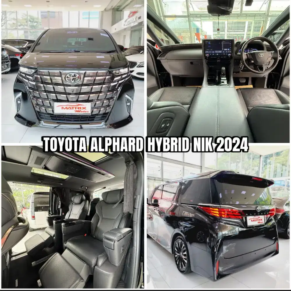 Toyota Alphard G Hybrid 2024 Black KM 13rb Like New Perfect Condition.