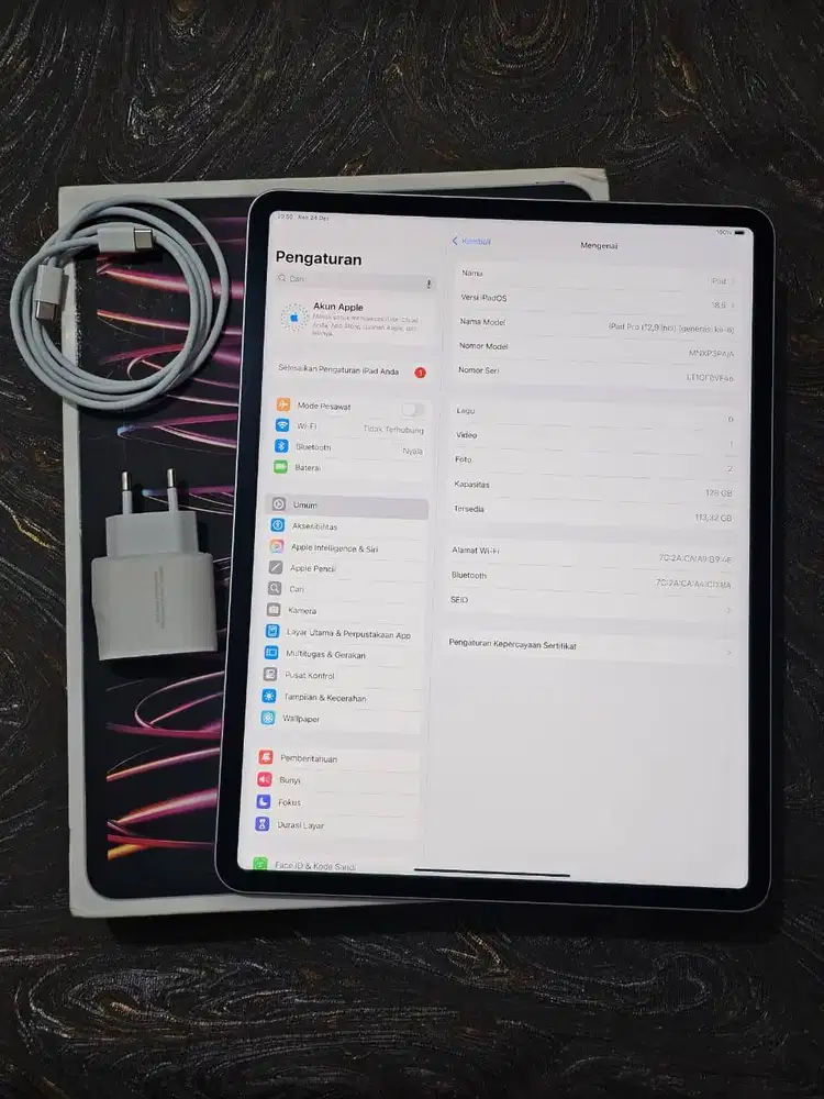 Ipad Pro 12.9inch 128gb (Gen 6, 2022) ex Ibox