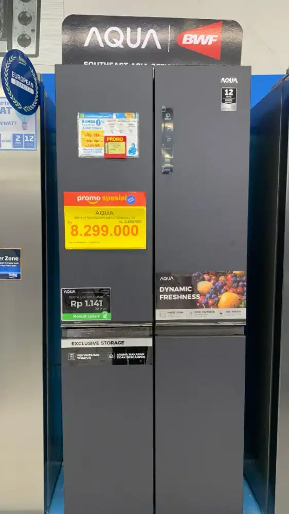 Kulkas 4 pintu Aqua