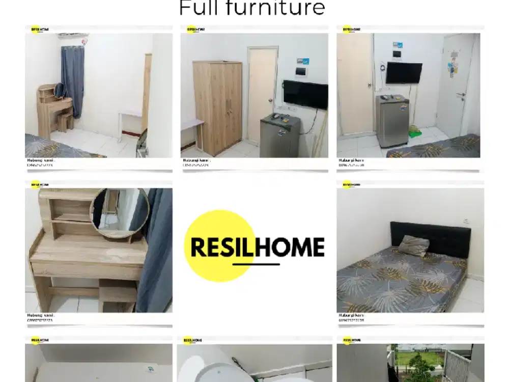 disewakan perbulan apartemen studio aeropolis residence 3 murah Neglasari Tangerang Banten ar3 tower 5 full furniture seberang bandara Soekarno-Hatta furnished lengkap