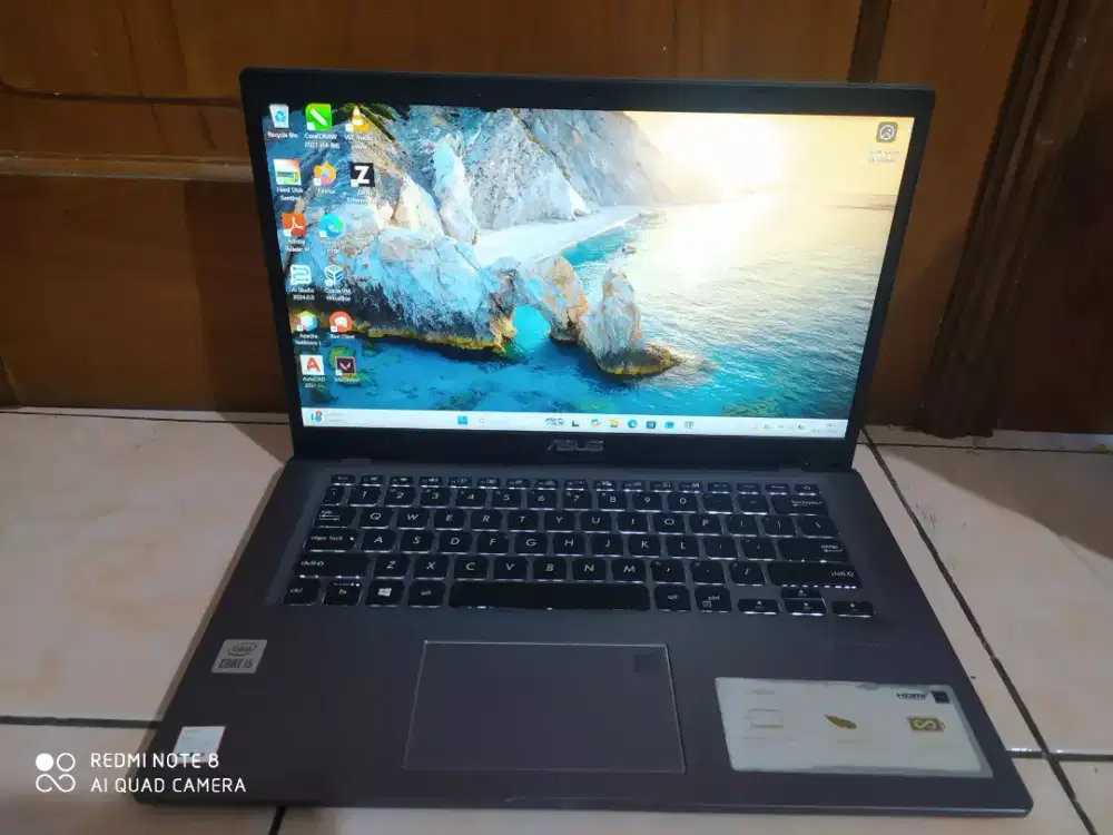 ASUS VIVO X415JA/CORE I5 GEN10/RAM8/SSD256/FHD/Backlit Slim/Siap Pake