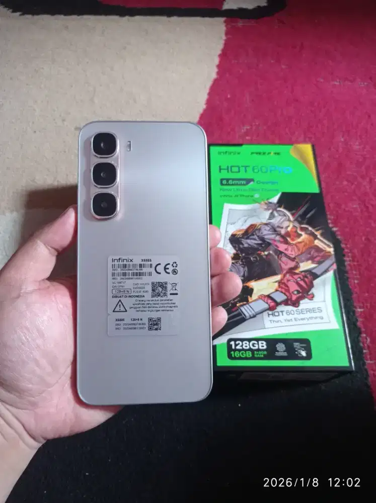 BISMILLAH INFINIX HOT 60 PRO 8/128 FULSET MULUS