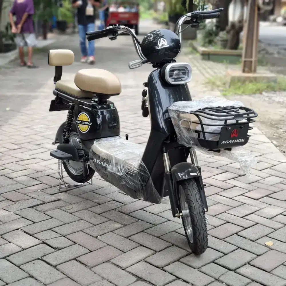 SEPEDA LISTRIK AGHATOS AE350 GR BISA CASH BISA CREDIT SYARAT CUMAN KTP
