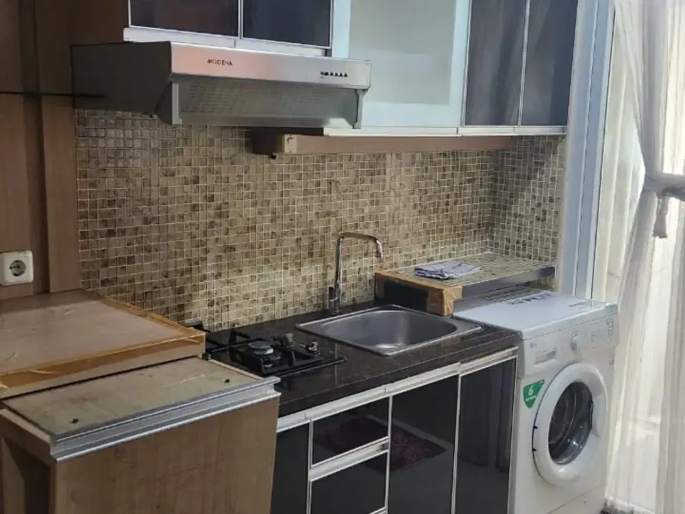 APARTEMEN GREEN PRAMUKA 2 KAMAR FULL FURNISHED TOWER CHRYSANT INCLUDE MAINTANCE JAKARTA PUSAT