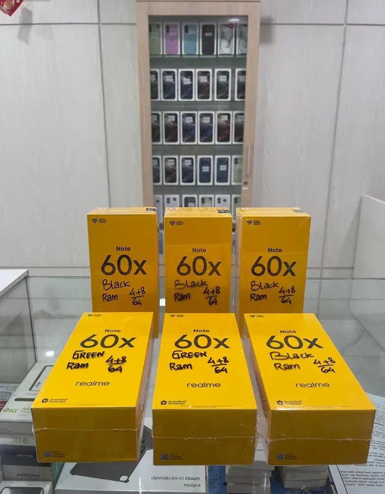 Baru...Realme Note 60x Ram 4+8/64 Grs Resmi (Warna : Black,Green)
