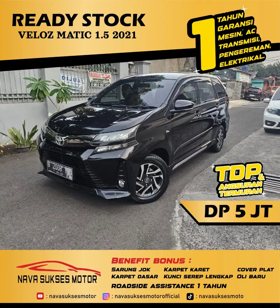 TDP 5 JUTA - VELOZ MATIC 1.5 2021