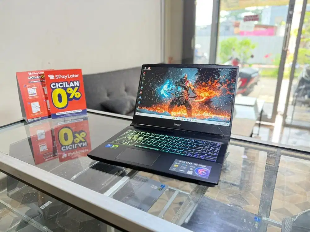 LAPTOP GAMING KATANA CORE I7gen13 RTX4050 FULSET GARANSI