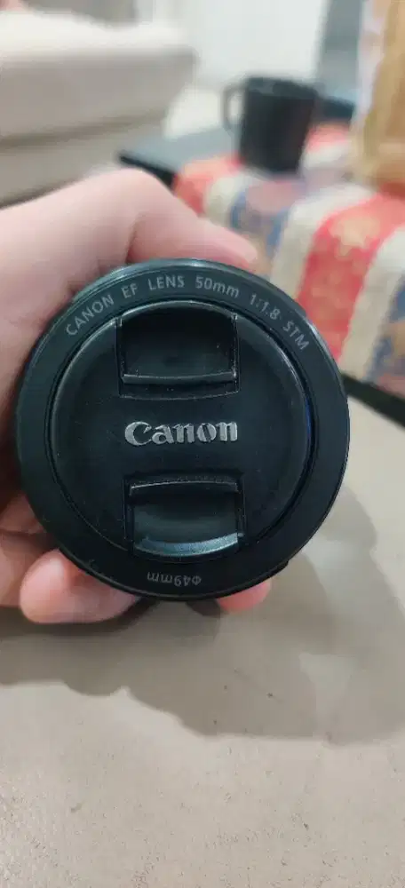 Lensa Canon EF 50mm f/1.8 STM Second - Lengkap Box Mulus