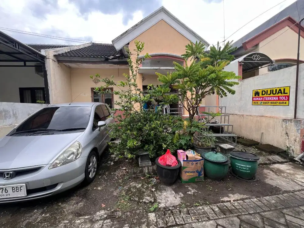 DIJUAL CEPAT!! TANAH DAN BANGUNAN KENA TOL