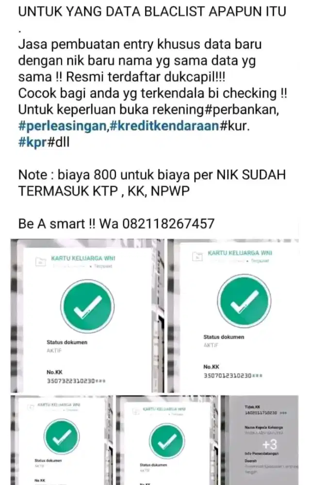 ENTRY NIK / GANTI NIK