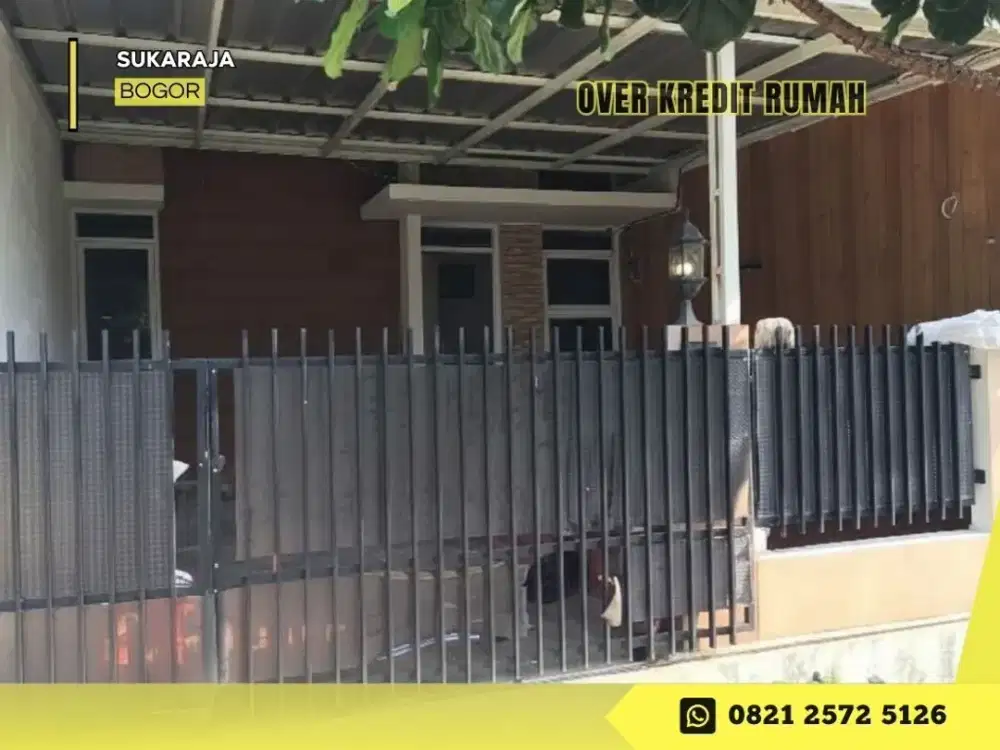 Jual Over Kredit Rumah 93JT di Villa Bogor Indah Sukaraja dkt Stasiun KA