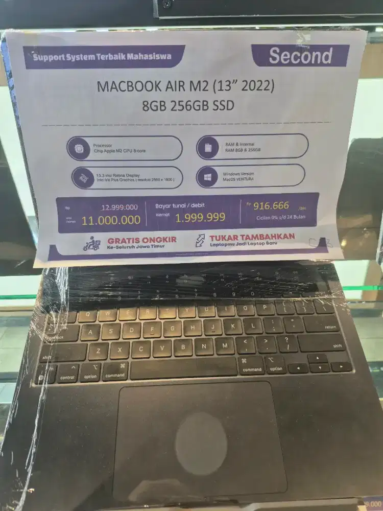 Macbook Air M2 8/256gb
Like NEW
11jt an