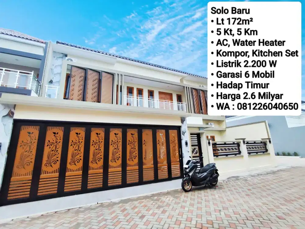 Jual Rumah Baru Dengan Perabot Area Solo Baru, Dekat The Park, Pakuwon