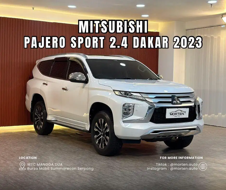 Mitsubishi Pajero Sport 2.4 Dakar 2023 Km 12 Ribu Record Antik Garansi