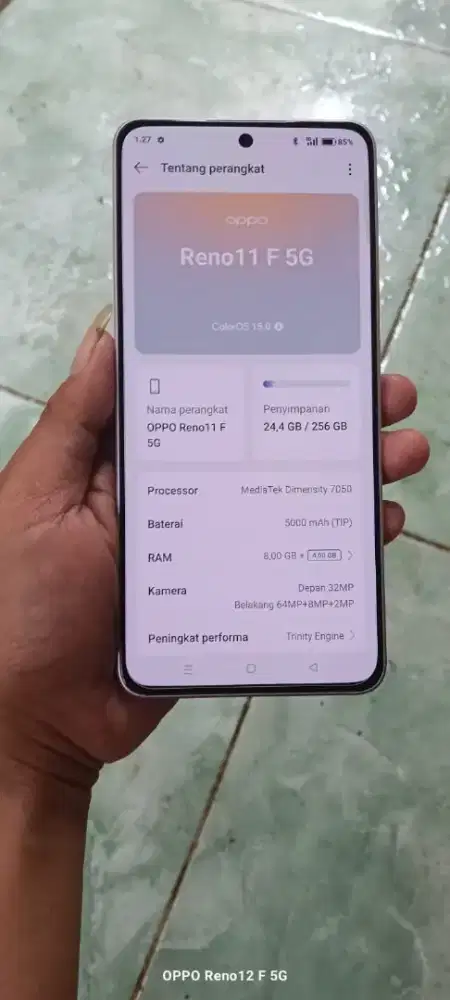 Oppo Reno 11F Ram 8+4gb/256gb NFC MULUS HP CAS msh perawan