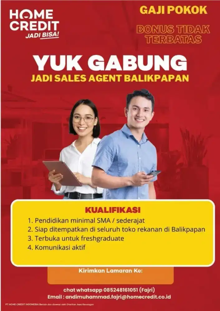 HIRING PT HOME CREDIT BALIKPAPAN
