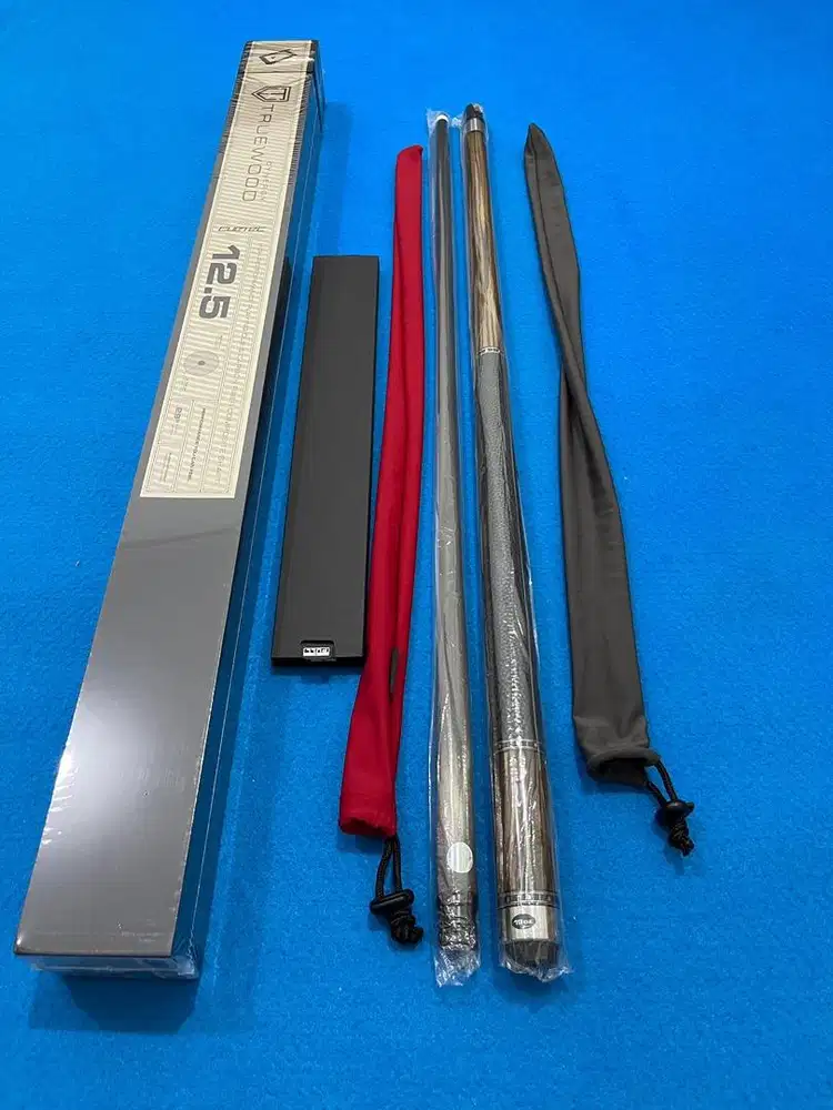 Brand New!!! Stick billiard Cuetec Truewood Ebony 2 LTW Grip kulit